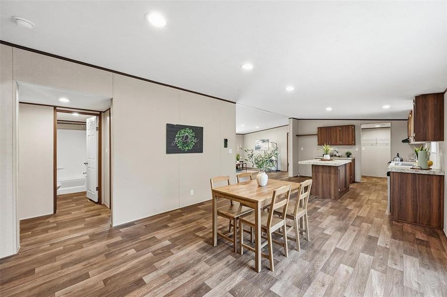 Furnished interior view inside a new home in , Springtown (Image 8).