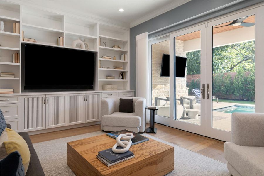 Furnished interior view inside a new home in , Austin (Image 17). Furnished interior view inside a new home in , Austin (Image 17).