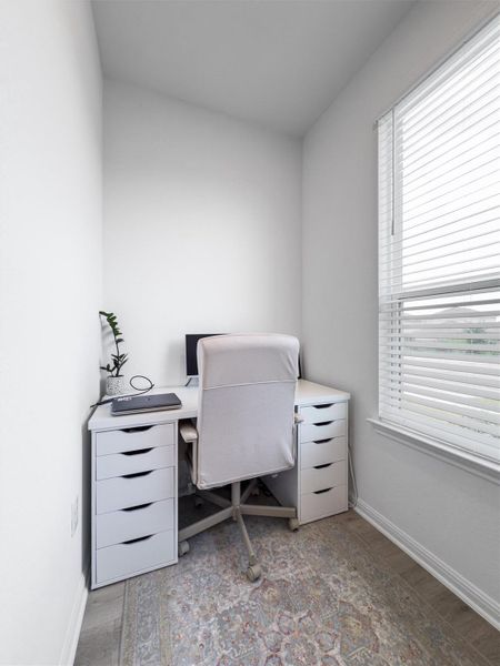 Office space with healthy amount of natural light