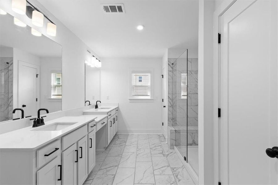 Furnished interior view inside a new home in , Decatur (Image 10).