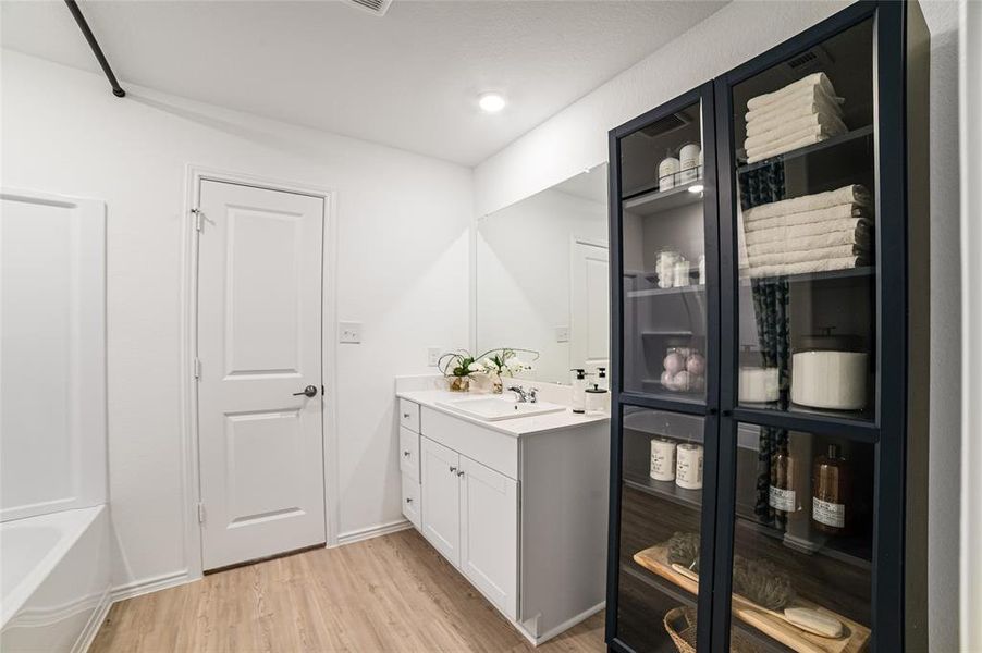 Furnished interior view inside a new home in Schriber Ranch, Mustang Ridge (Image 9).
