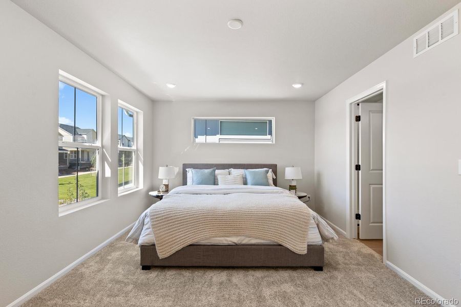 Furnished interior view inside a new home in The Villas Collection at Sterling Ranch, Littleton (Image 18).