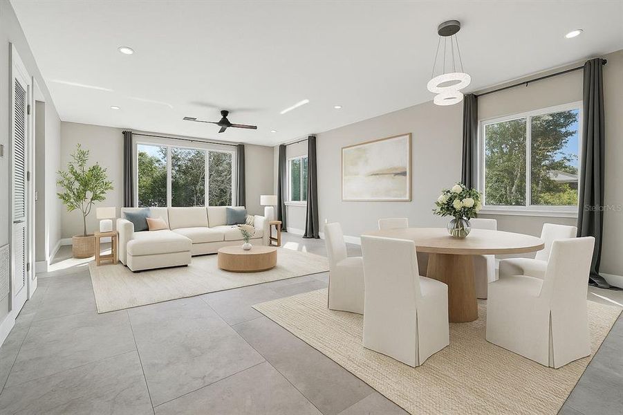 Furnished interior view inside a new home in , Dunedin (Image 13).