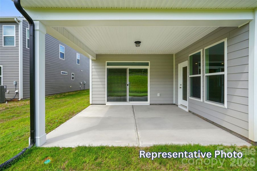 Exterior details and patio area of a home in The Enclave at Laurelbrook, Sherrills Ford (Image 4).