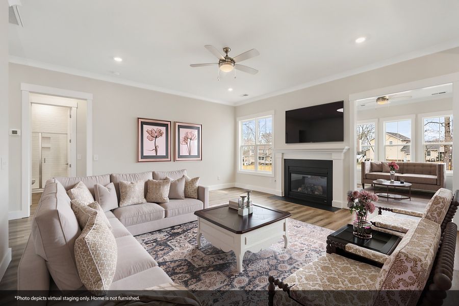 Furnished interior view inside a new home in Suter Estates, Easley (Image 8).