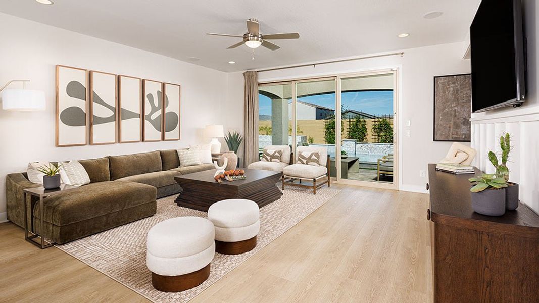 Representative furnished interior of a home built from the Compass by Taylor Morrison in Salero Journey Collection, Phoenix (Image 6). Representative furnished interior of a home built from the Compass by Taylor Morrison in Salero Journey Collection, Phoenix (Image 6).