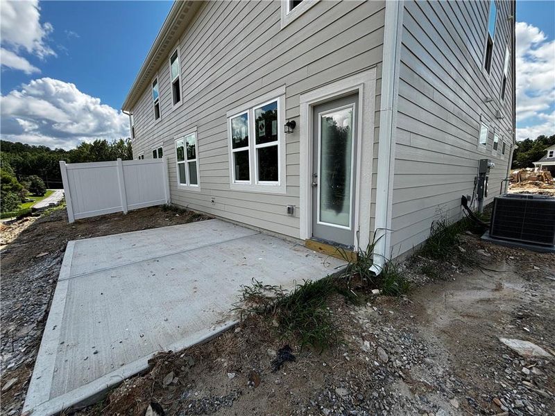 Front exterior of a new home in Villas at Gold Creek, Dawsonville, GA, highlighting curb appeal (Image 17).