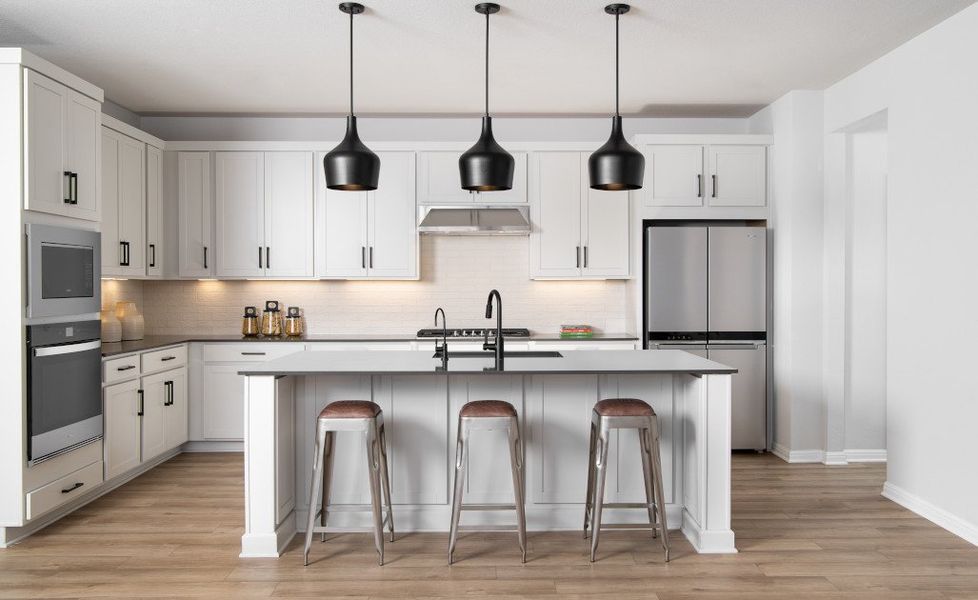 Representative furnished interior of a home built from the McKinney by Ashton Woods in The Trails at Carmel 40s, Pflugerville (Image 5).