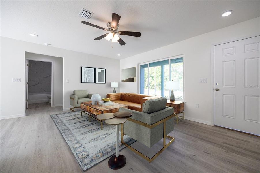 Furnished interior view inside a new home in , Williston (Image 10). Furnished interior view inside a new home in , Williston (Image 10).