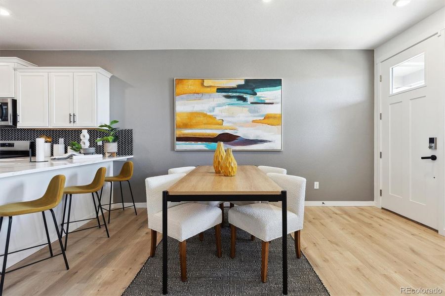 Furnished interior view inside a new home in Horizon Uptown, Aurora (Image 18).