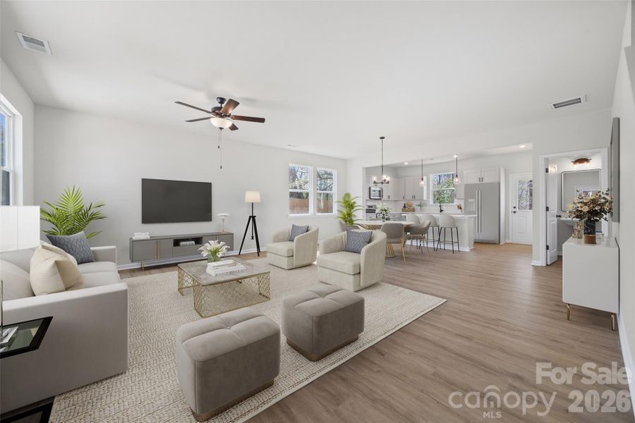 Furnished interior view inside a new home in , Belmont (Image 6).