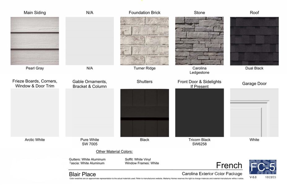 Exterior Colors Exterior Colors