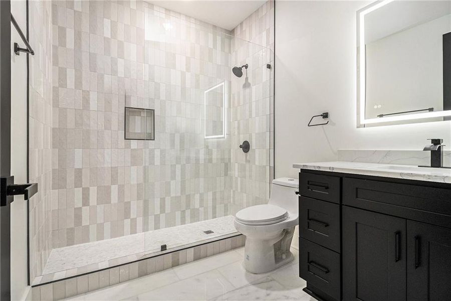 Furnished interior view inside a new home in , Atlanta (Image 34).