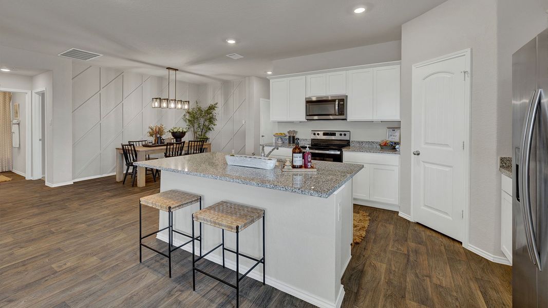 Furnished interior view inside a new home in Navarro Fields, Seguin (Image 12). Furnished interior view inside a new home in Navarro Fields, Seguin (Image 12).