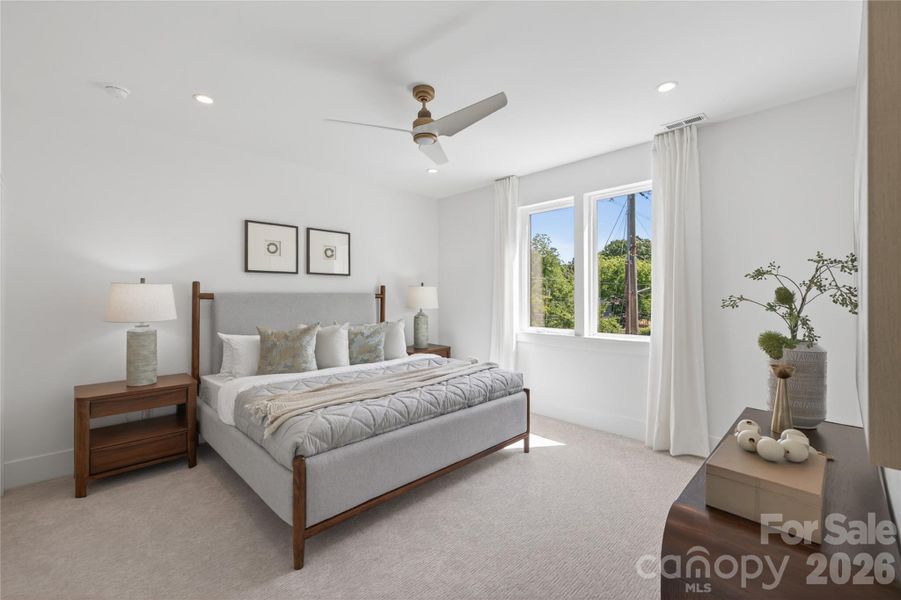 Furnished interior view inside a new home in , Charlotte (Image 13).