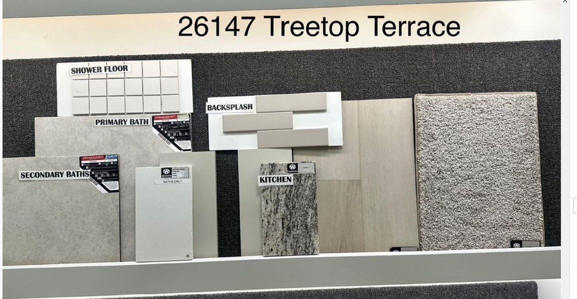 Sample of building materials used in homes in Wildtree, Magnolia (Image 13).