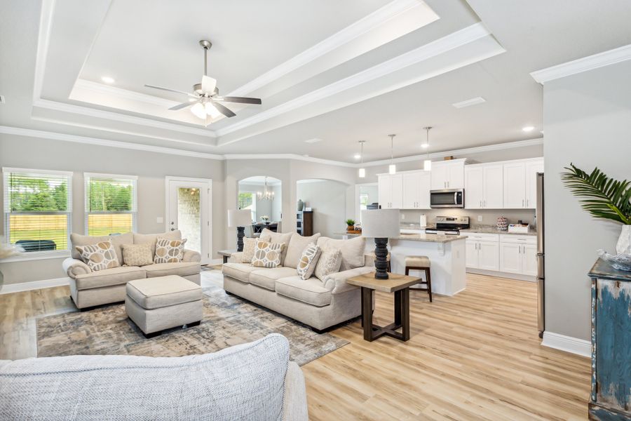Representative furnished interior of a home built from the The Sapphire by Herbst Homes in Prosperity Point, Milton (Image 6).