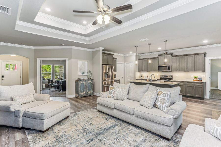 Representative furnished interior of a home built from the The Sapphire by Herbst Homes in Prosperity Point, Milton (Image 74).