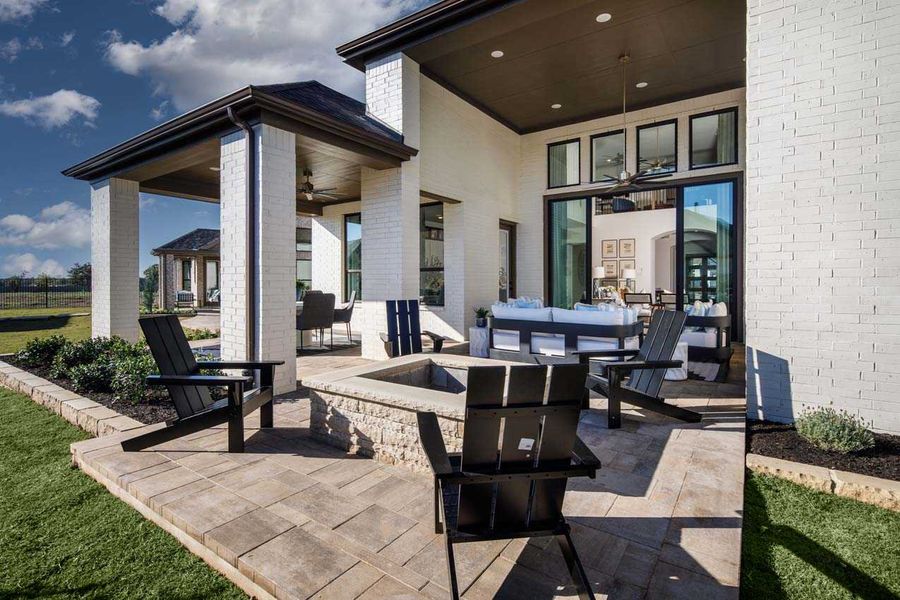 Representative exterior details of a home built from the 222G by Highland Homes in Quail Hollow, Rockwall (Image 4).