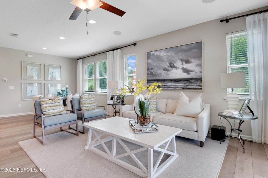 Furnished interior view inside a new home in Irongate, Jacksonville (Image 17). Furnished interior view inside a new home in Irongate, Jacksonville (Image 17).