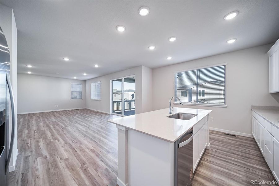 Furnished interior view inside a new home in Floret Collection at Alder Creek, Parker (Image 20).
