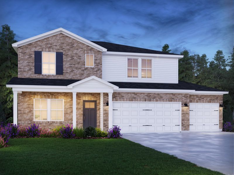 Representative exterior photo of a completed home built from the Sherwood by Meritage Homes in Briarcreek - Bronze Series, Cane Ridge, TN (Image 15). Representative exterior photo of a completed home built from the Sherwood by Meritage Homes in Briarcreek - Bronze Series, Cane Ridge, TN (Image 15).