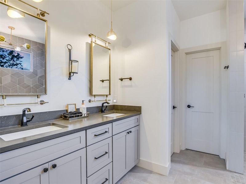 Primary Bath Ensuite with double vanity