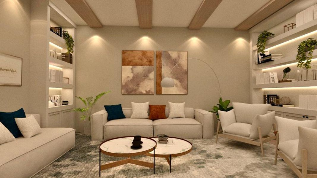 Furnished interior view inside a new home in , West Palm Beach (Image 13).