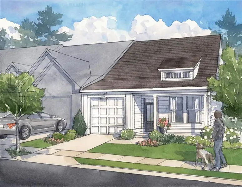Exterior rendering of this home design in , Cartersville, GA (Image 3).