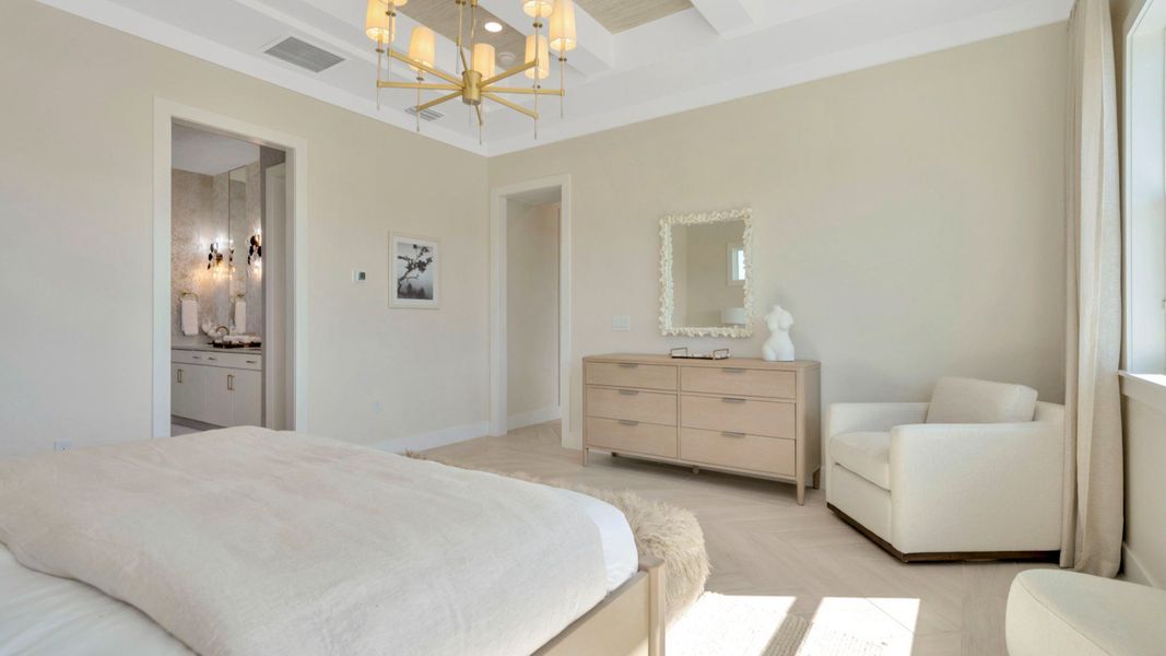 The Primary Bedroom of another Grand Sabal Model which is available at Serengeti.