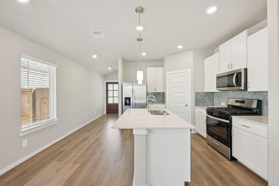 Photo is not of the actual home, but is an inspirational photo of builder’s model home and may depict options, furnishings, and/or decorator features that are not included