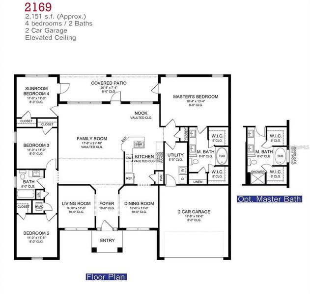 2D floor plan layout of this home in North Port, North Port, FL (Image 4).