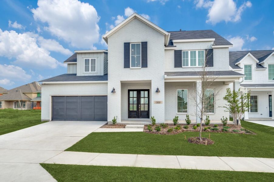 Representative exterior photo of a completed home built from the Ross by Olivia Clarke Homes in Grand Oaks, Celina, TX (Image 4).