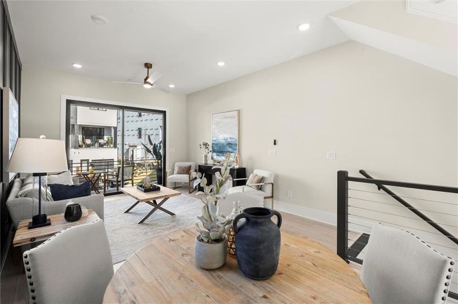 Furnished interior view inside a new home in , Alpharetta (Image 7). Furnished interior view inside a new home in , Alpharetta (Image 7).