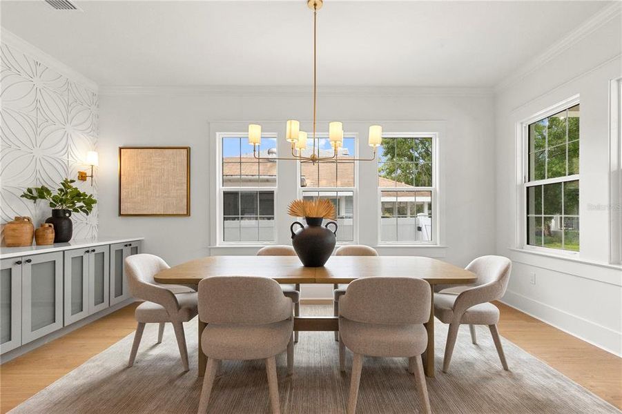 Furnished interior view inside a new home in , Tampa (Image 9). Furnished interior view inside a new home in , Tampa (Image 9).