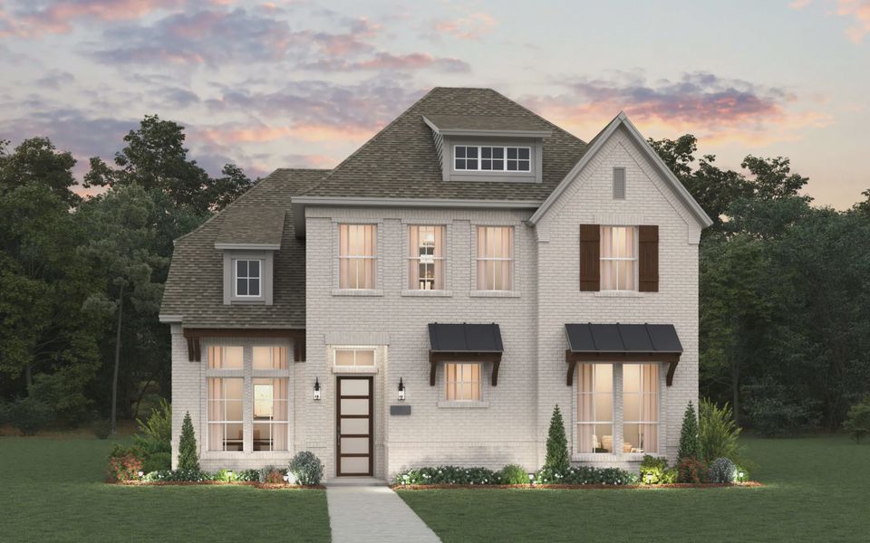 Representative exterior photo of a completed home built from the Medina by Chesmar Homes in The Grove Frisco, Frisco, TX (Image 4).