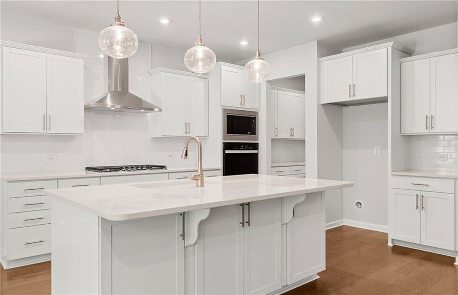 Furnished interior view inside a new home in Reunion, Flowery Branch (Image 8).