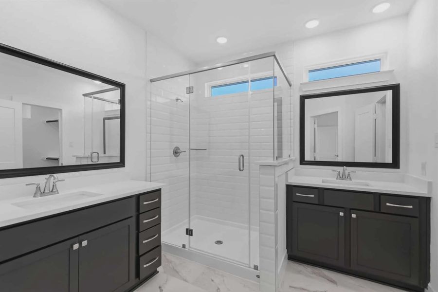 Representative furnished interior of a home built from the Oakdale by Chesmar Homes in Bridgeland, Elgin (Image 11).