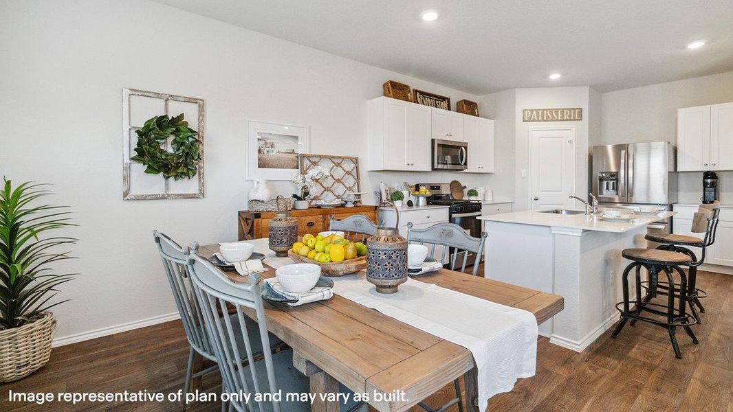 Furnished interior view inside a new home in Blue Ridge Ranch, San Antonio (Image 9).