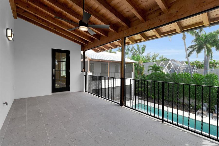 Exterior details and patio area of a home in , Sarasota (Image 24).