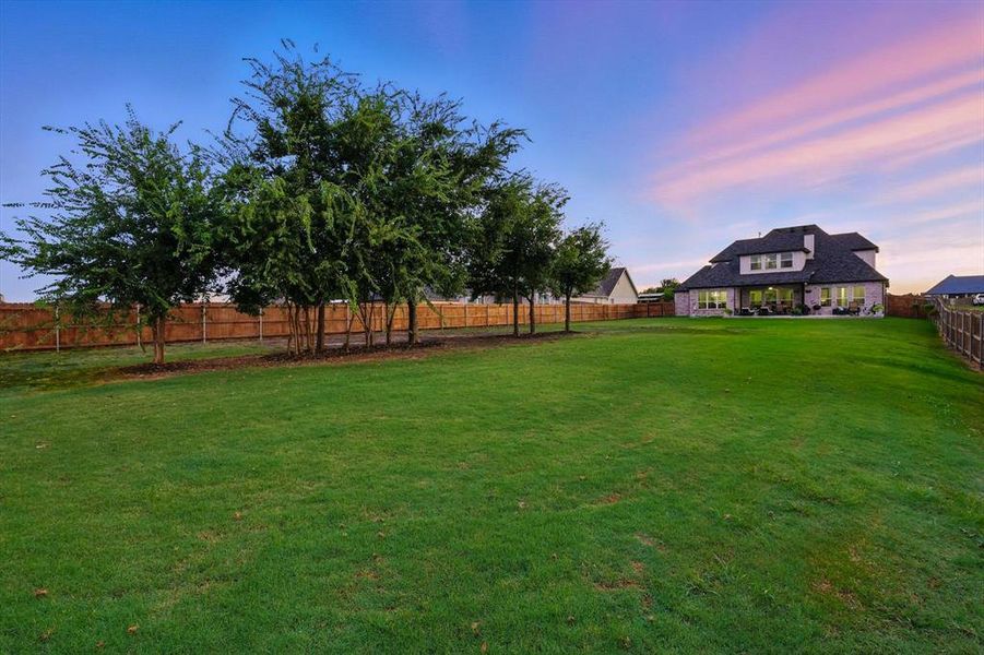 Front exterior of a new home in , Justin, TX, highlighting curb appeal (Image 20). Front exterior of a new home in , Justin, TX, highlighting curb appeal (Image 20).