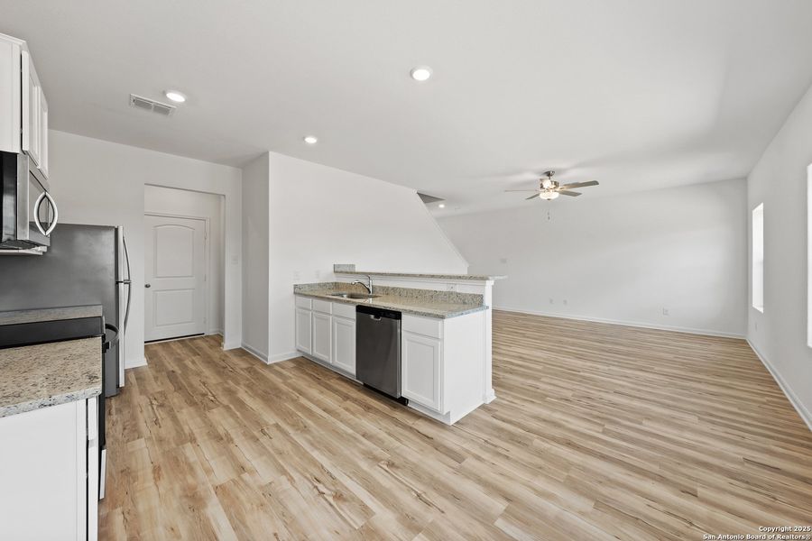 Furnished interior view inside a new home in Blue Wing, San Antonio (Image 7). Furnished interior view inside a new home in Blue Wing, San Antonio (Image 7).