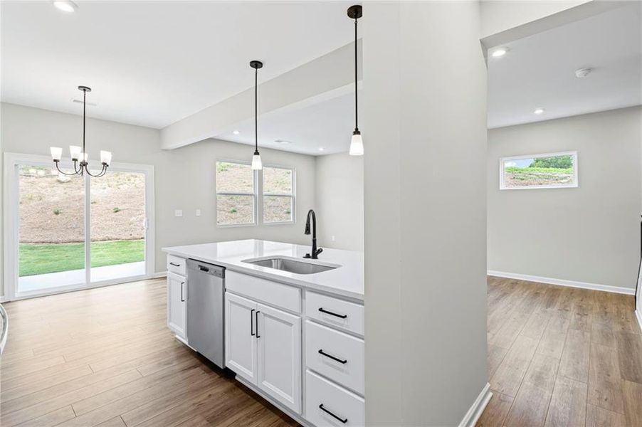 Furnished interior view inside a new home in Villas at Gold Creek, Dawsonville (Image 7).