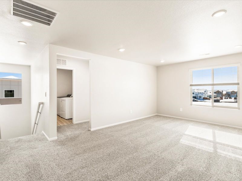 The Chatfield floorplan interior image taken at a Meritage Homes community in Johnstown, CO. The Chatfield floorplan interior image taken at a Meritage Homes community in Johnstown, CO.