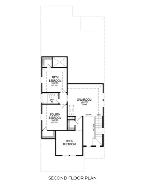 2D floor plan layout for the Truman Select F by First Texas Homes in Las Lomas, Forney, TX (Image 4).