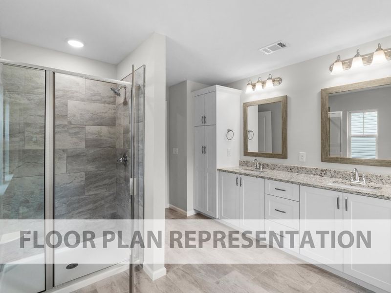 Owner’s Bath | Hampton II Plan by Ivey Homes