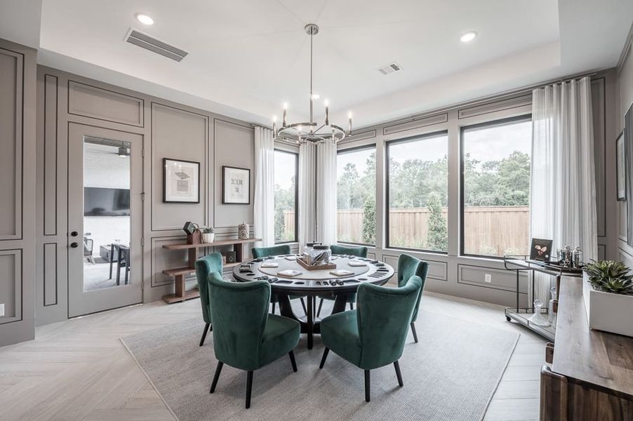 Representative furnished interior of a home built from the Carignan by Tri Pointe Homes in Legacy Grove, Montgomery (Image 38).