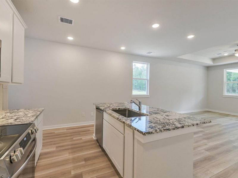 Furnished interior view inside a new home in Spring Branch Crossing, Conroe (Image 16).