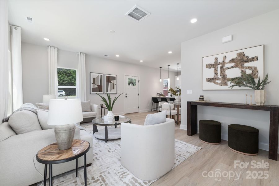 Furnished interior view inside a new home in , Charlotte (Image 2).