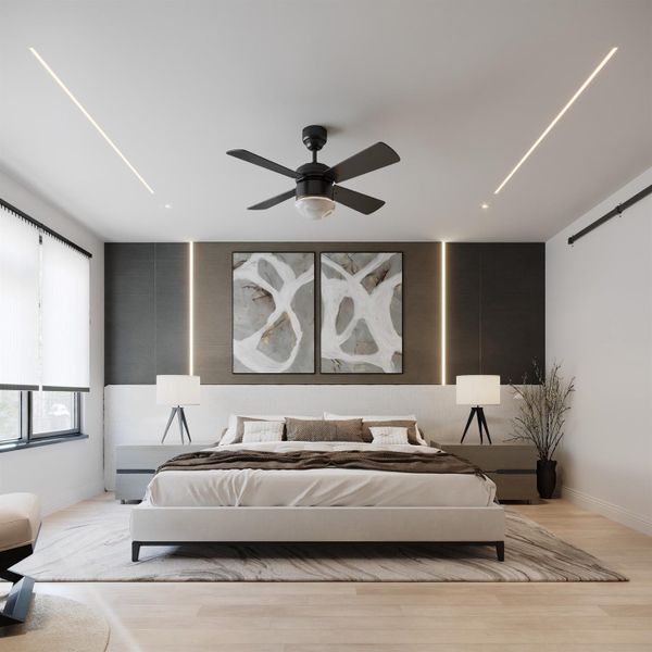 Furnished interior view inside a new home in , Houston (Image 7).